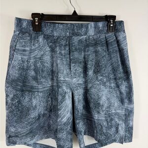 Lululemon Men's Blue Patterned 7 inch swimsuit Shorts Large